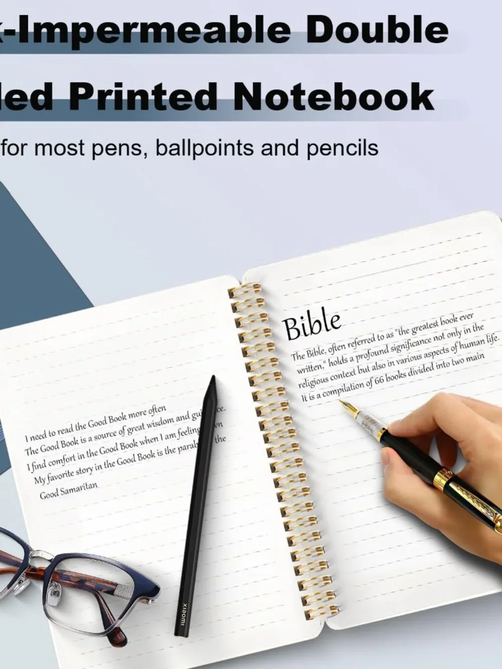4 PCS Small Spiral Notebook 5x7, Spiral Journal Notebook, Notebooks for Work, Sc